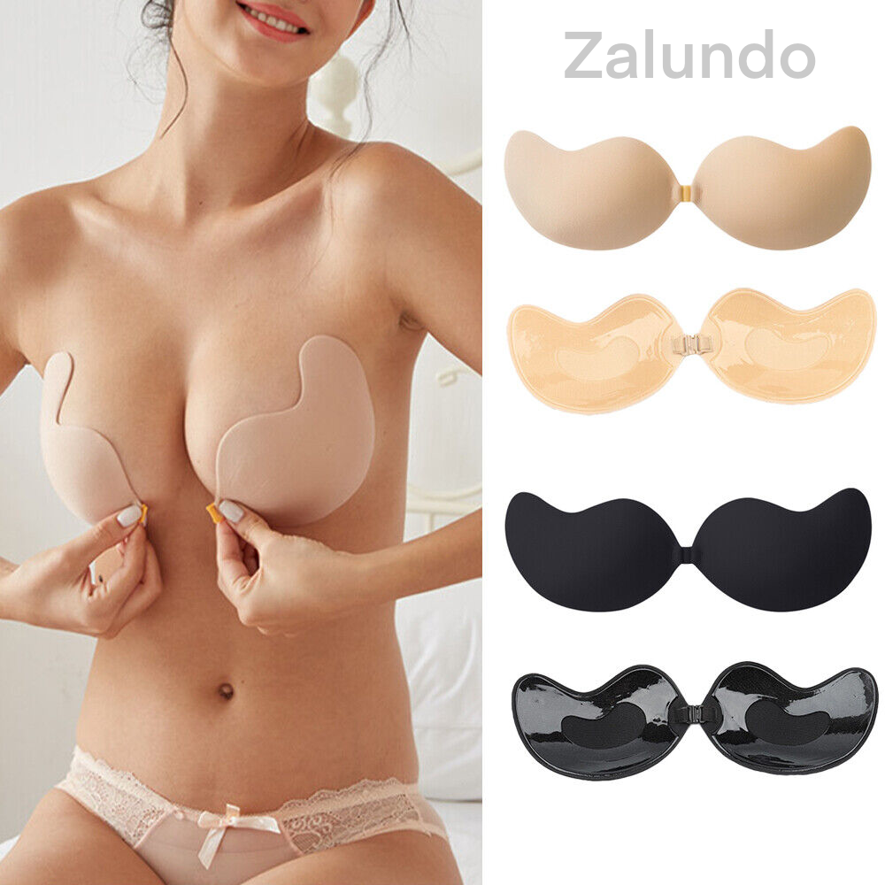 Silicone Push-Up Bra – Backless, Strapless, Invisible (2 pcs)